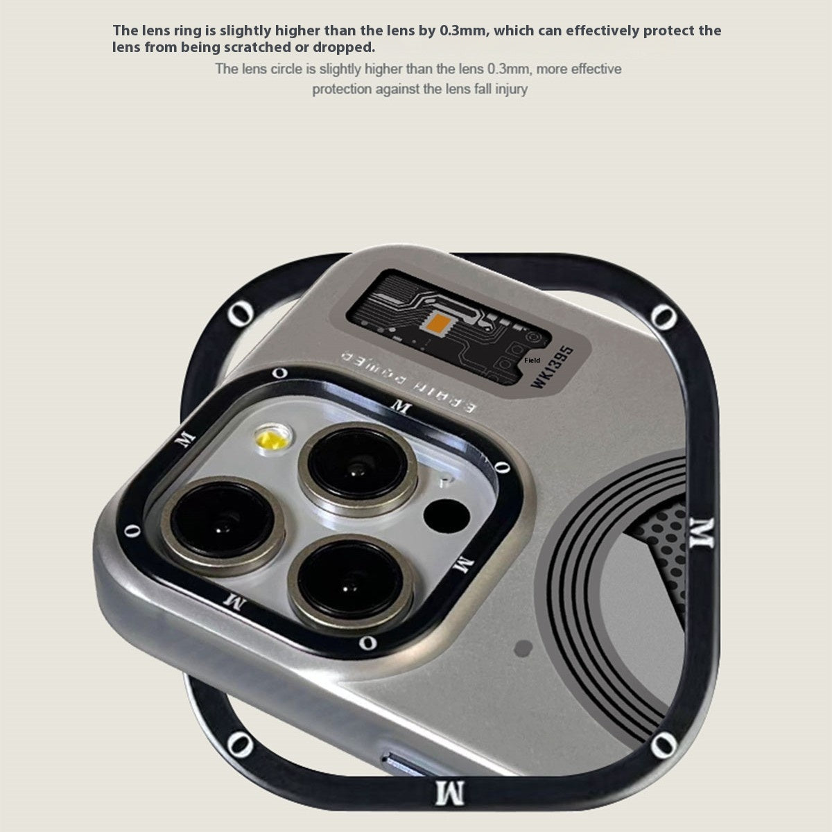 Technology Style Magnetic Suction Trend Frosted Drop-resistant Phone Case